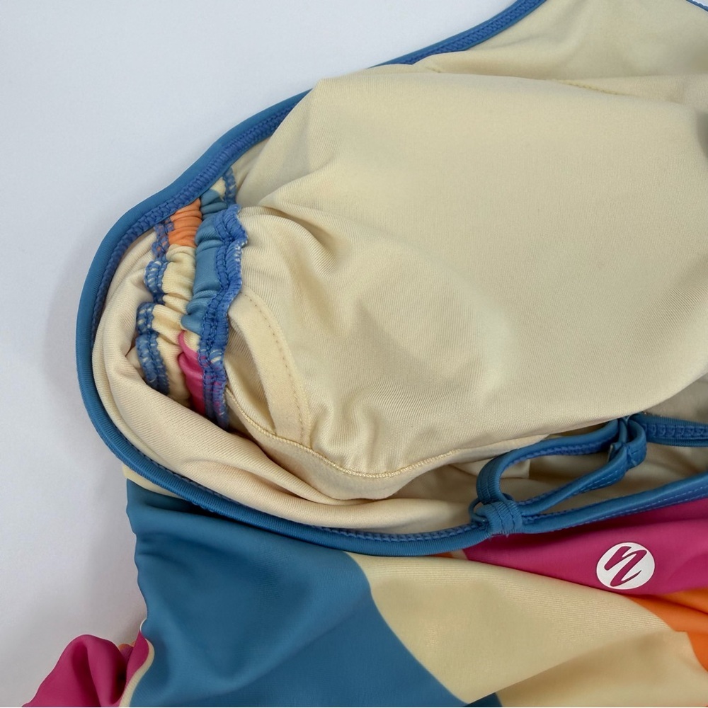 Colorwave High-Neck Tankini Top and Bottom - Multicolor - Picture 9 of 13